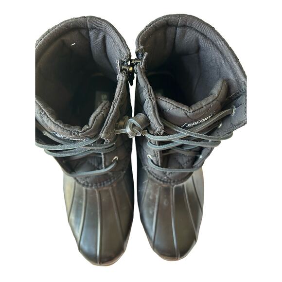 Sperry Unisex-Child Saltwater Boots SZ 5 - Black - Picture 6 of 9